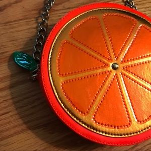 Betsey Johnson Orange Crossbody